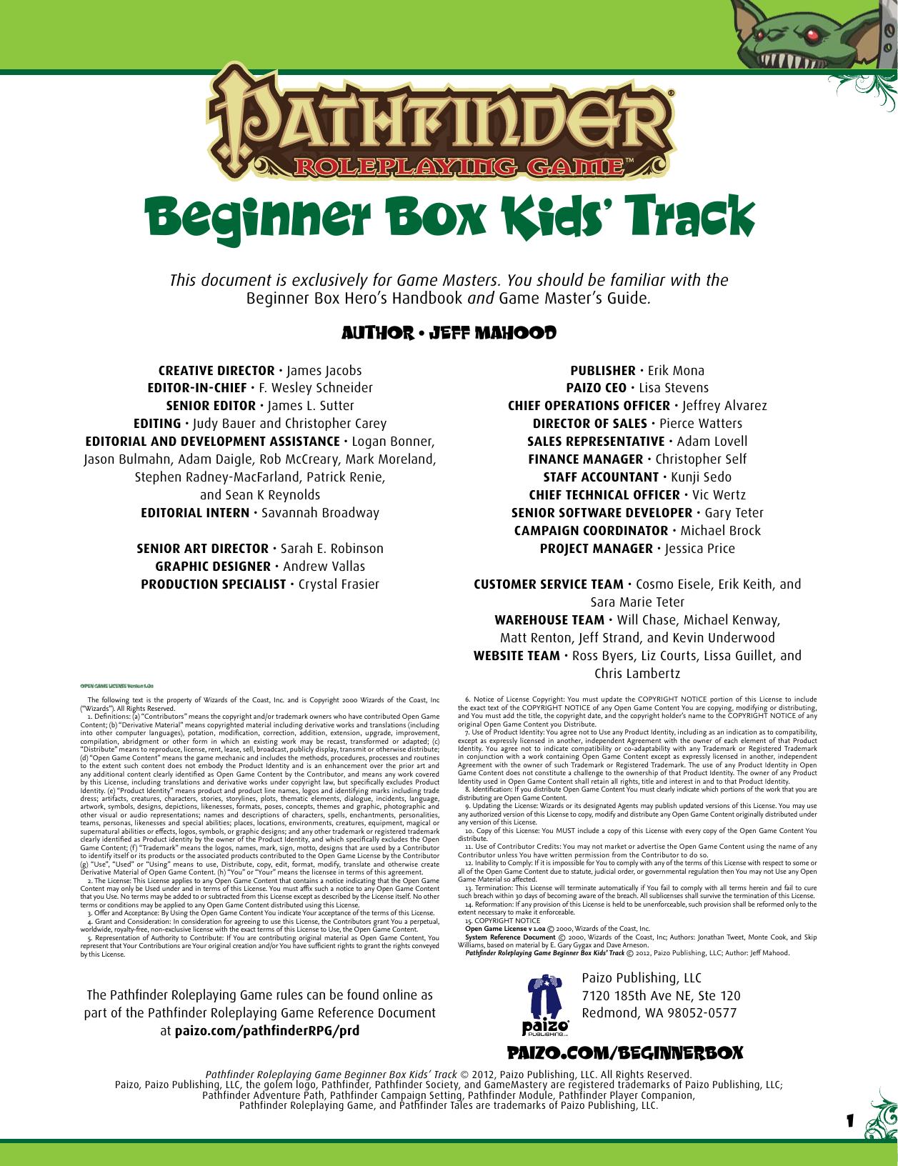Kids’ Track