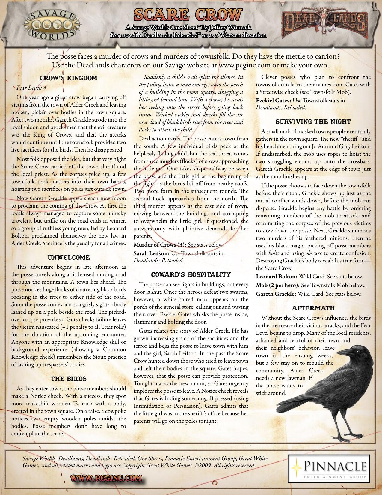Scarecrow OneSheet