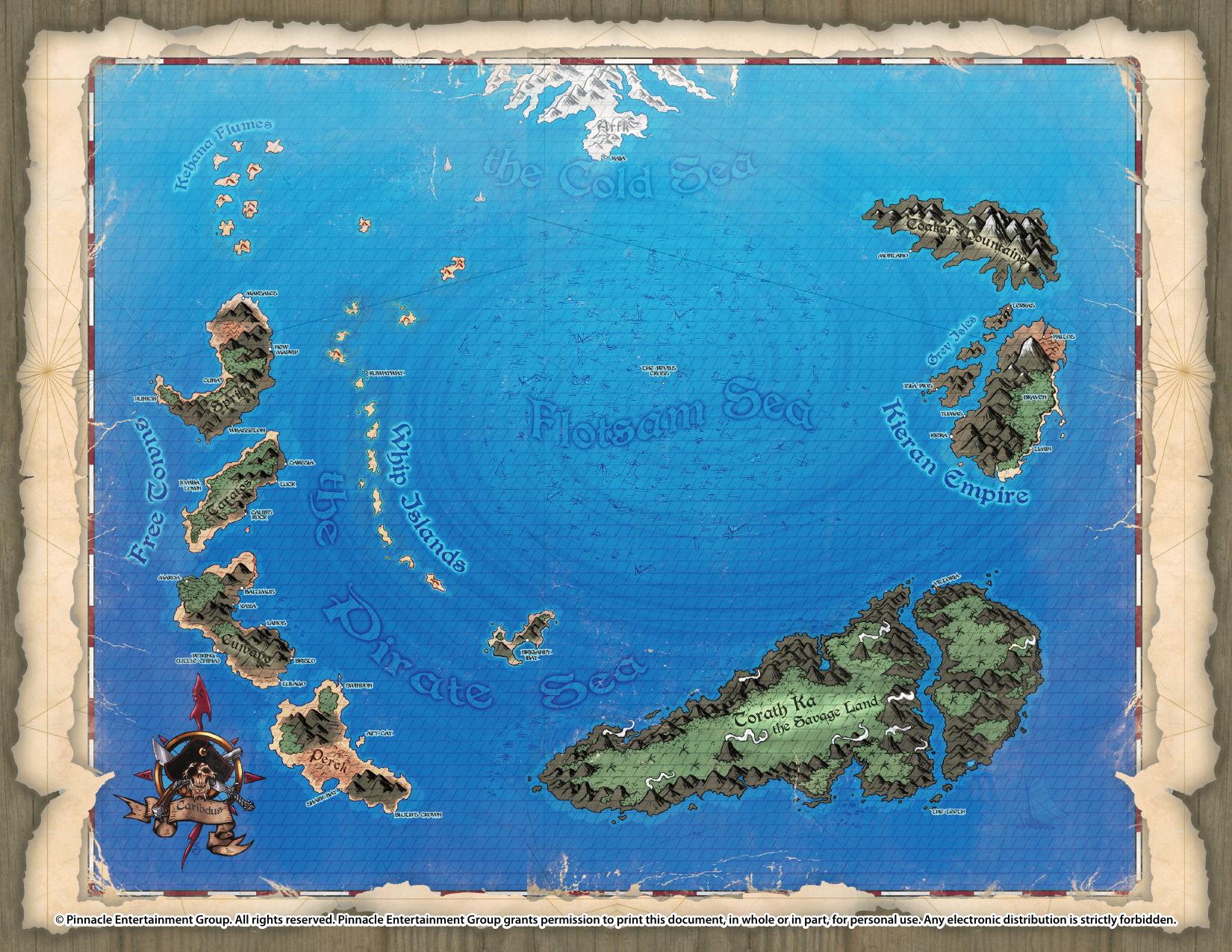 50 Fathoms Map