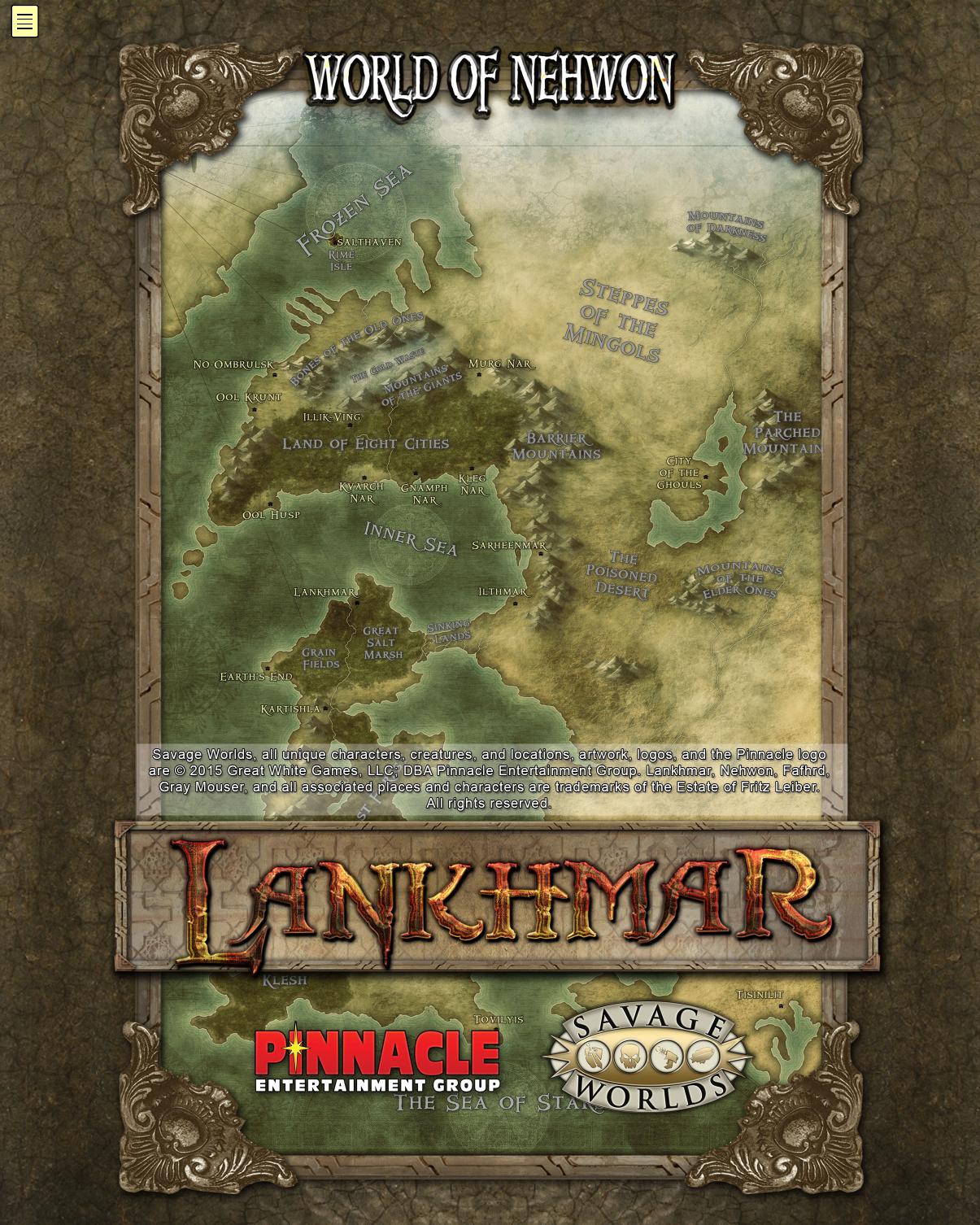 Poster Map of Nehwon