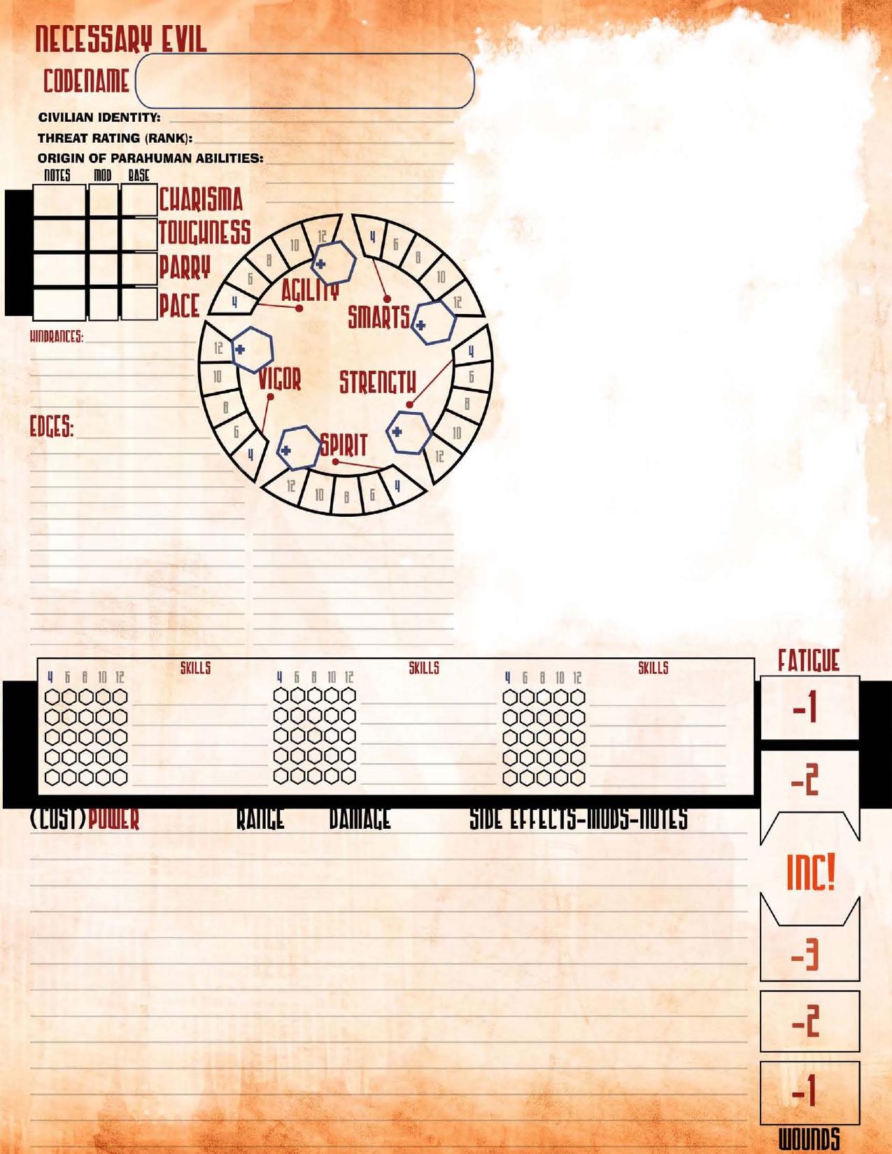 Character Sheet