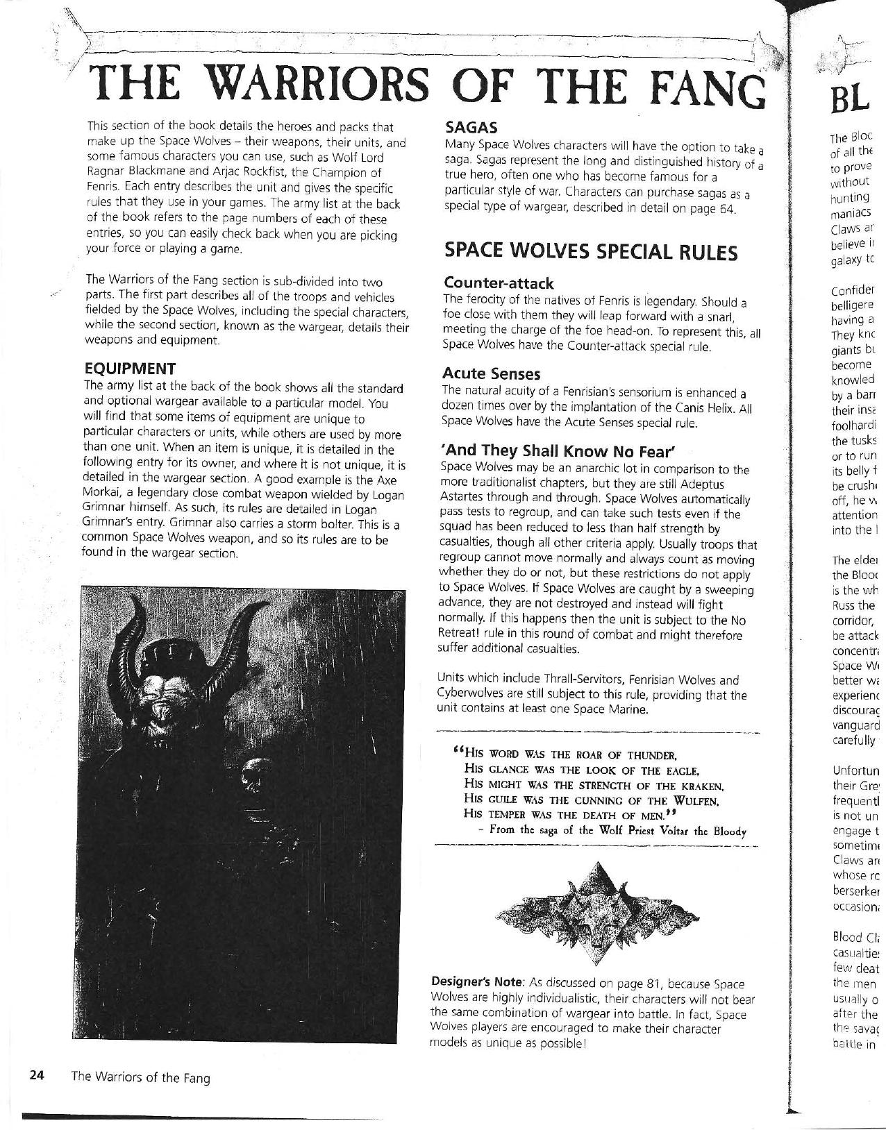 W40K 5e - Codex - Space Wolves