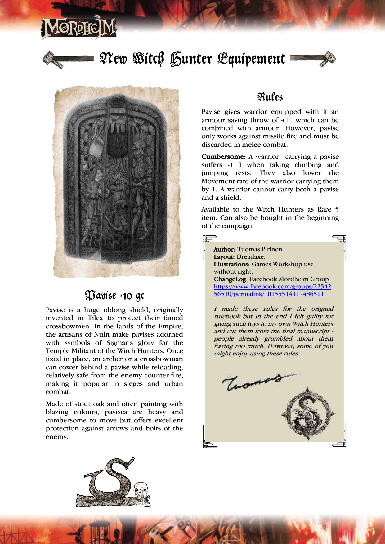 Witch Hunter Pavise