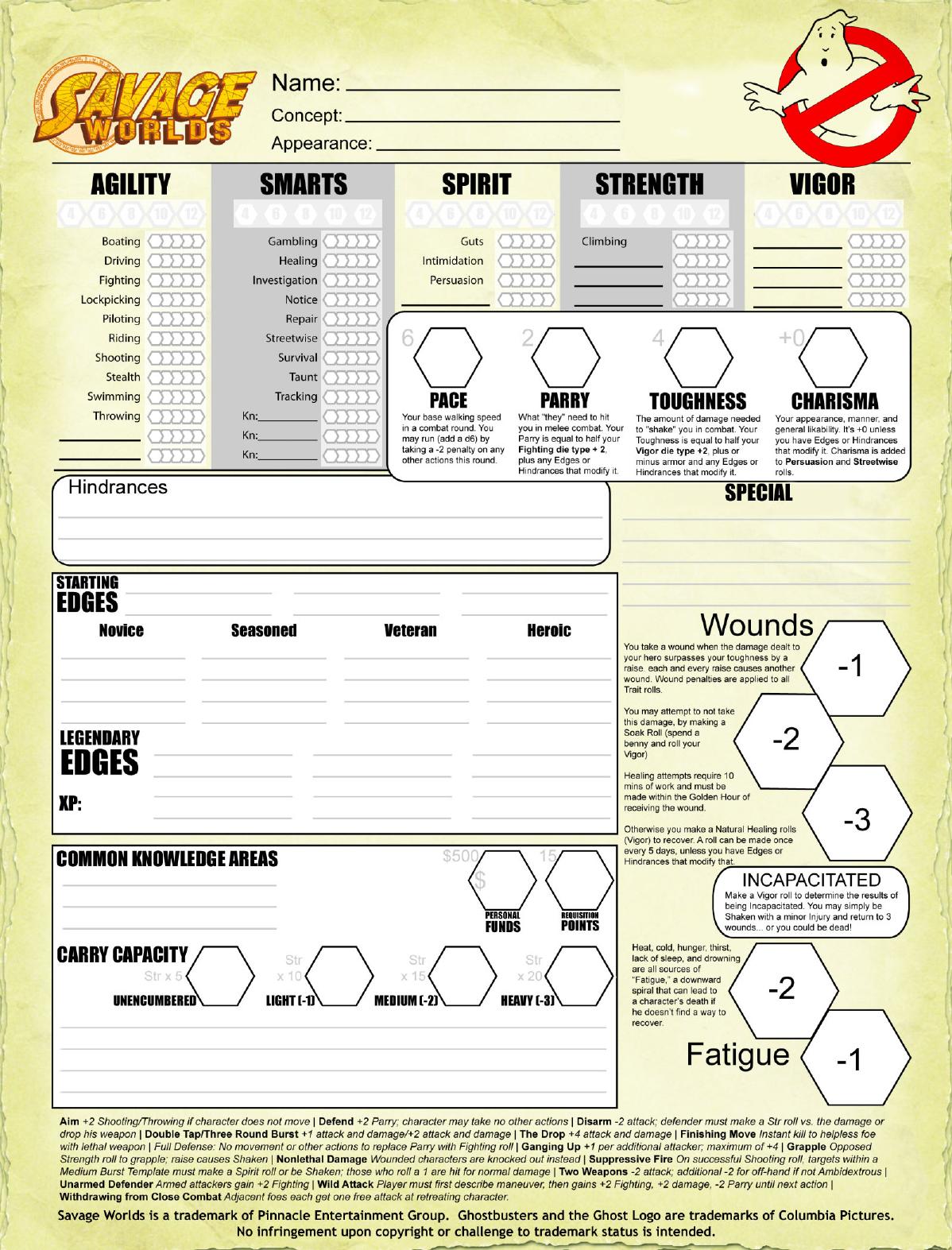 Savage Worlds - Ghostbusters