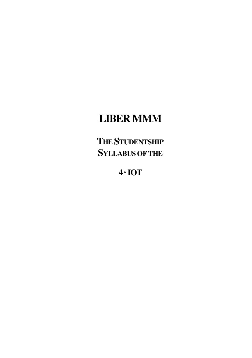 Liber MMM