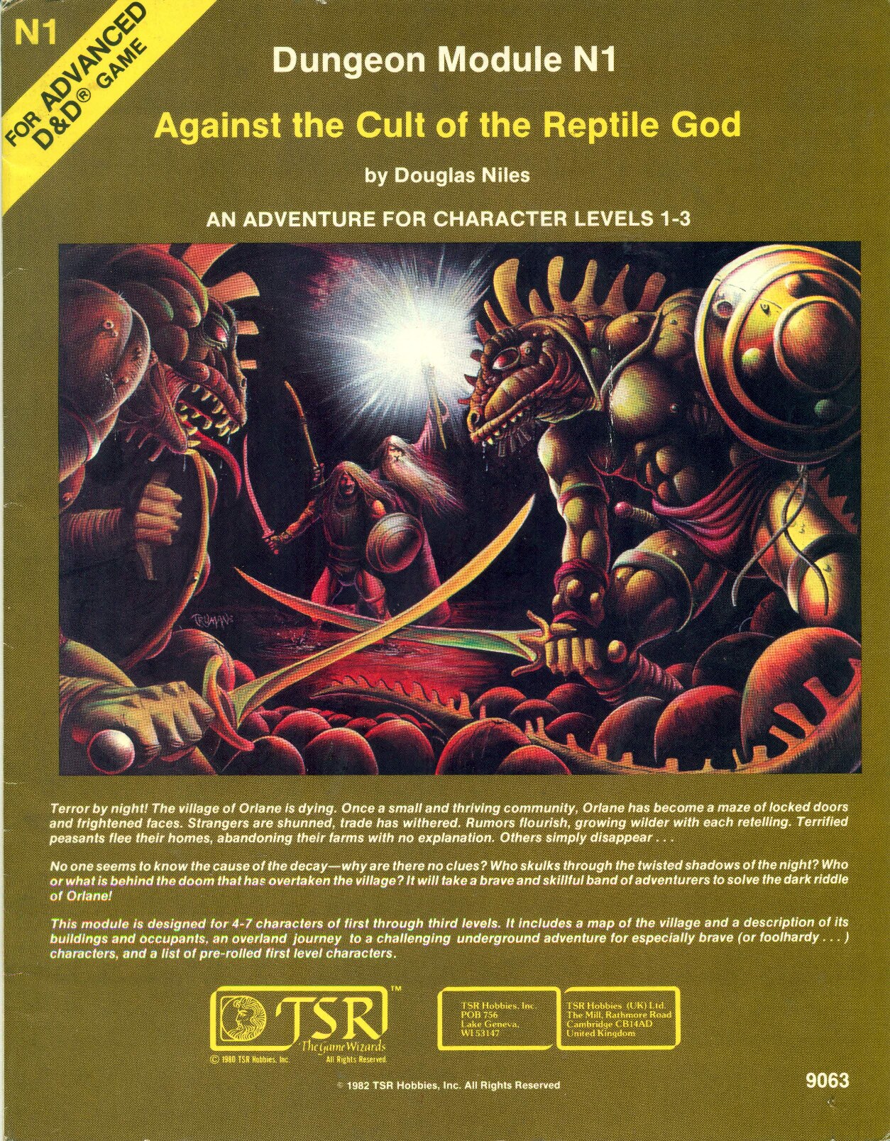N1 - Against the Cult of the Reptile God