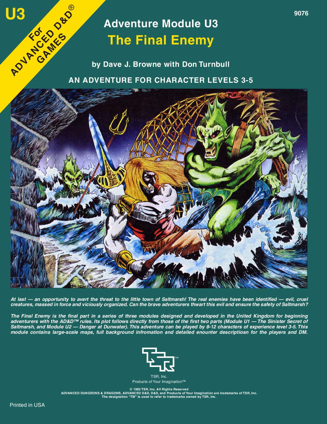 Adventure Module U3 - The Final Enemy