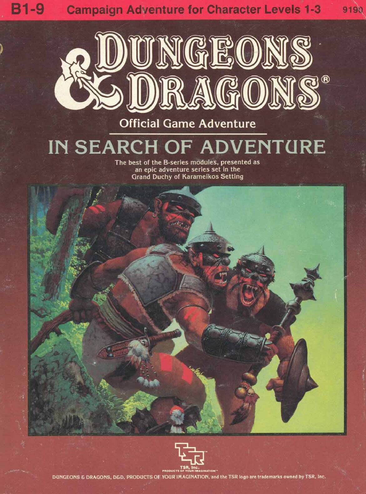TSR 9190 B1-9 In Search of Adventure