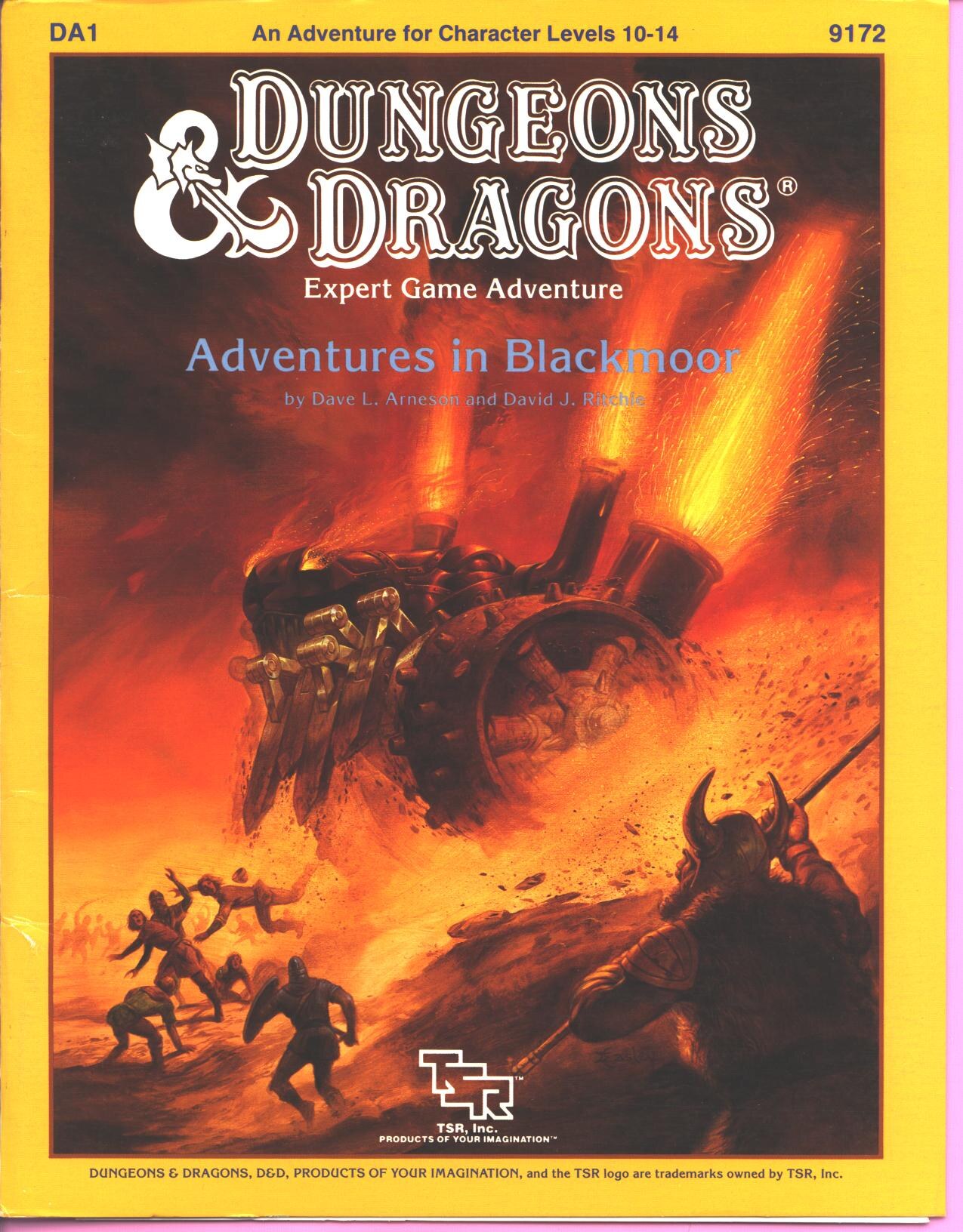 TSR 9172 DA1 Adventures in Blackmoor