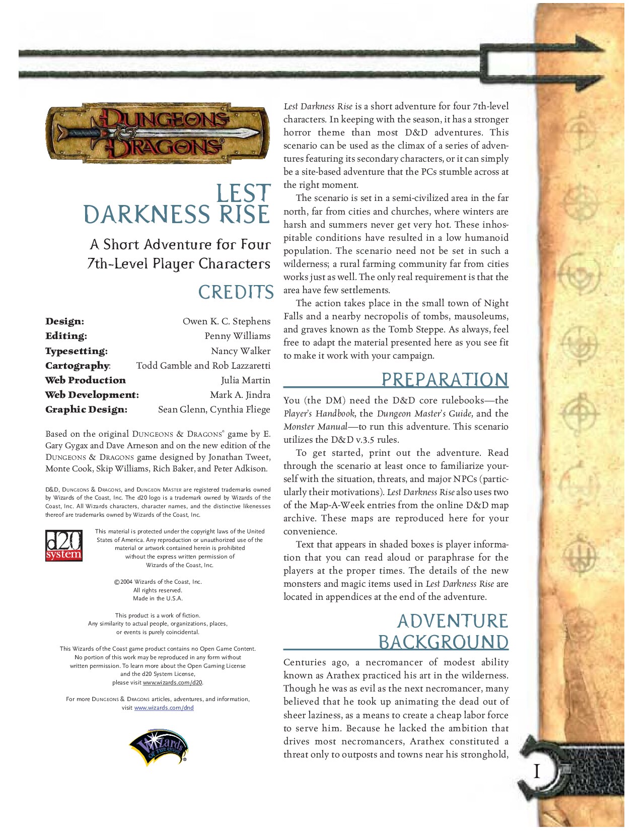 Lest Darkness Rise