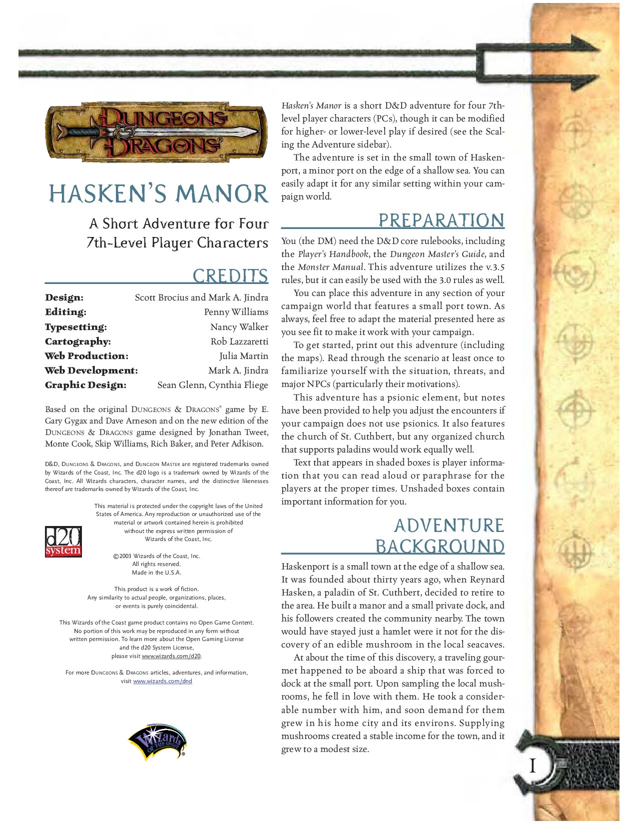 Hasken's Manor