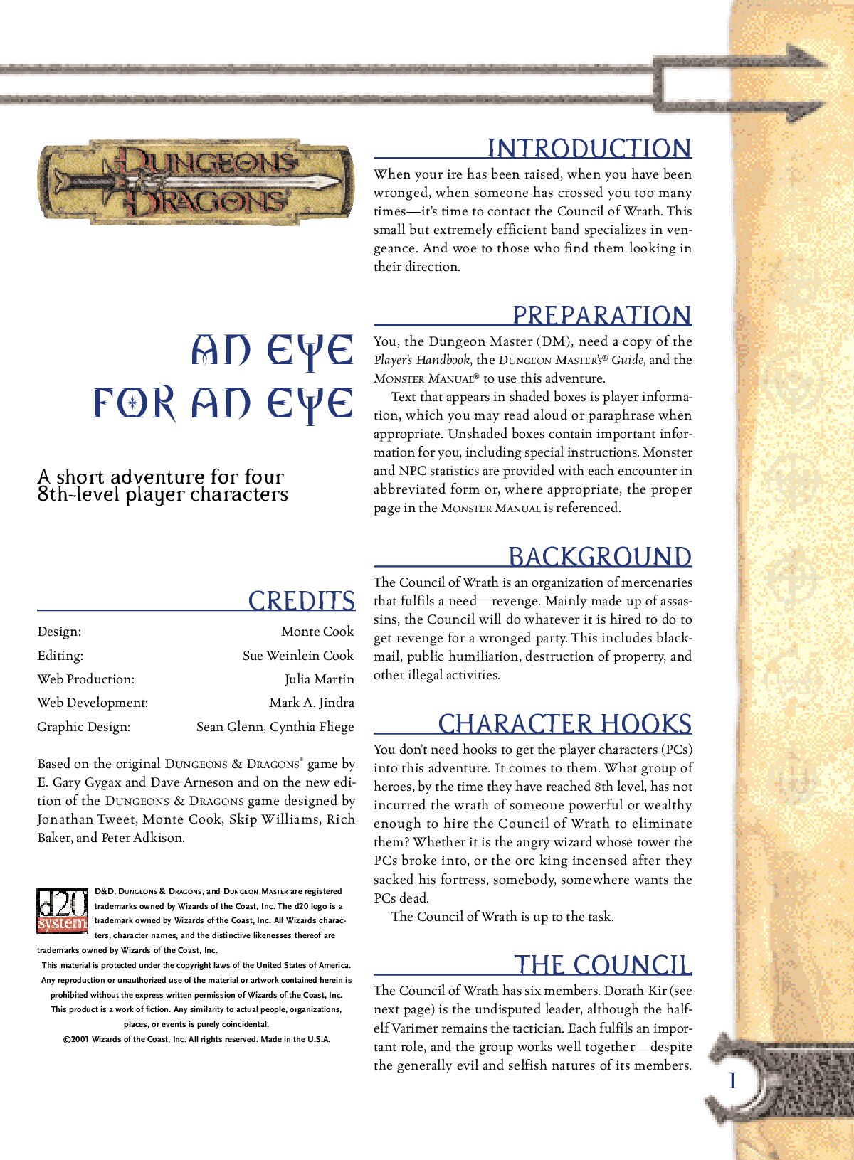 An Eye For An Eye