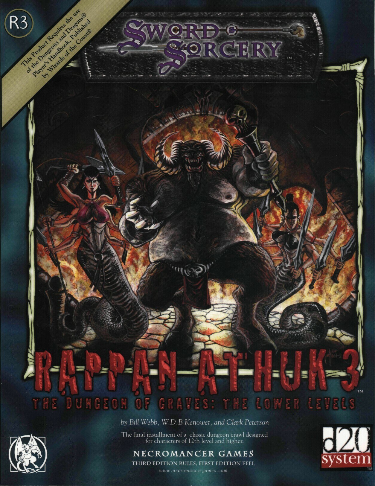 WW8362 Rappan Athuk, The Dungeon of Graves 3 - Lower Levels (12th)
