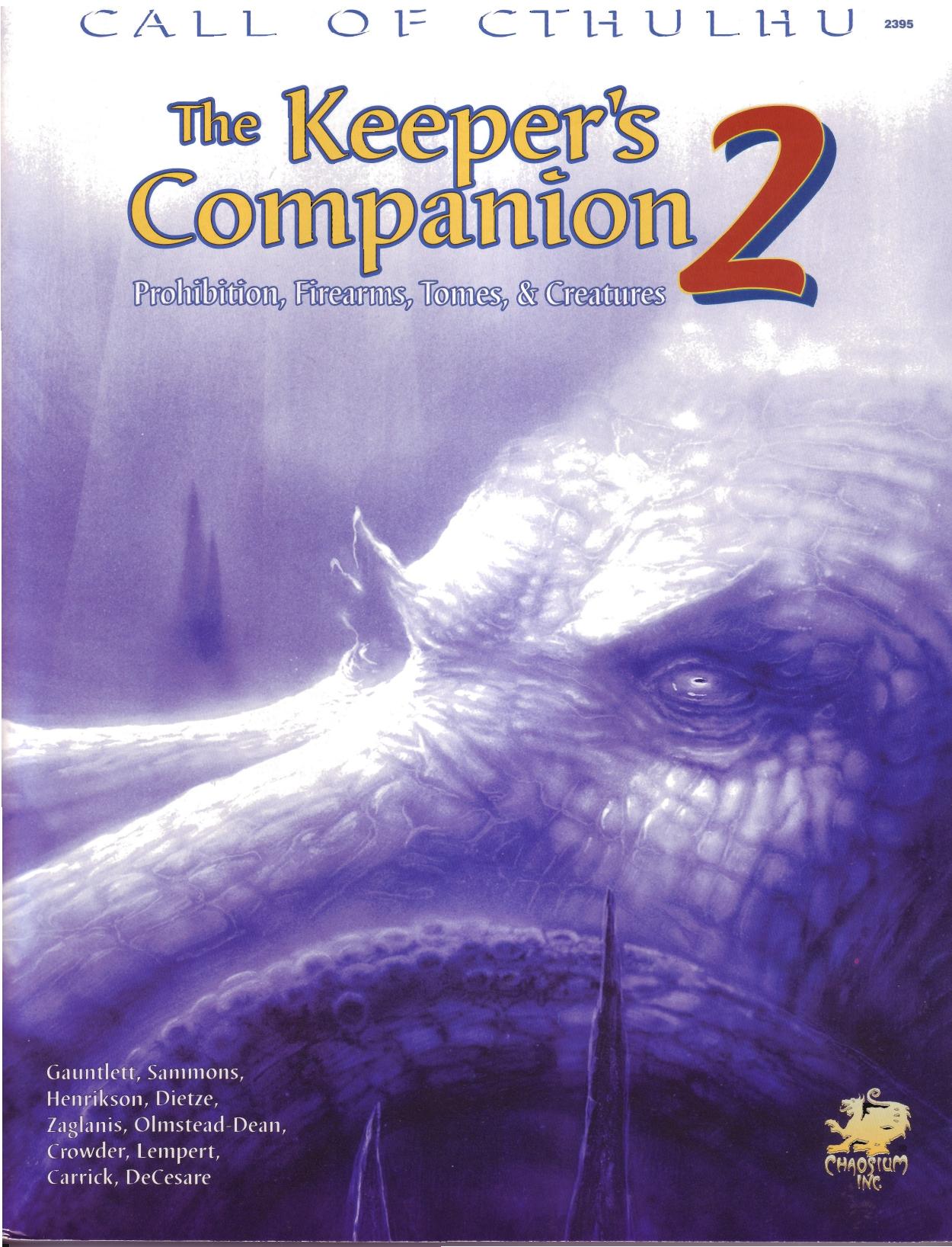 CoC The Keeper's Companion 2