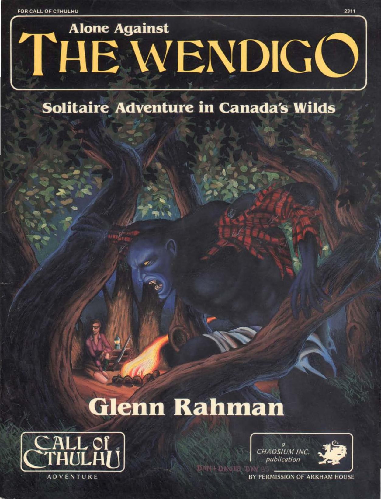 CoC Alone Against the Wendigo