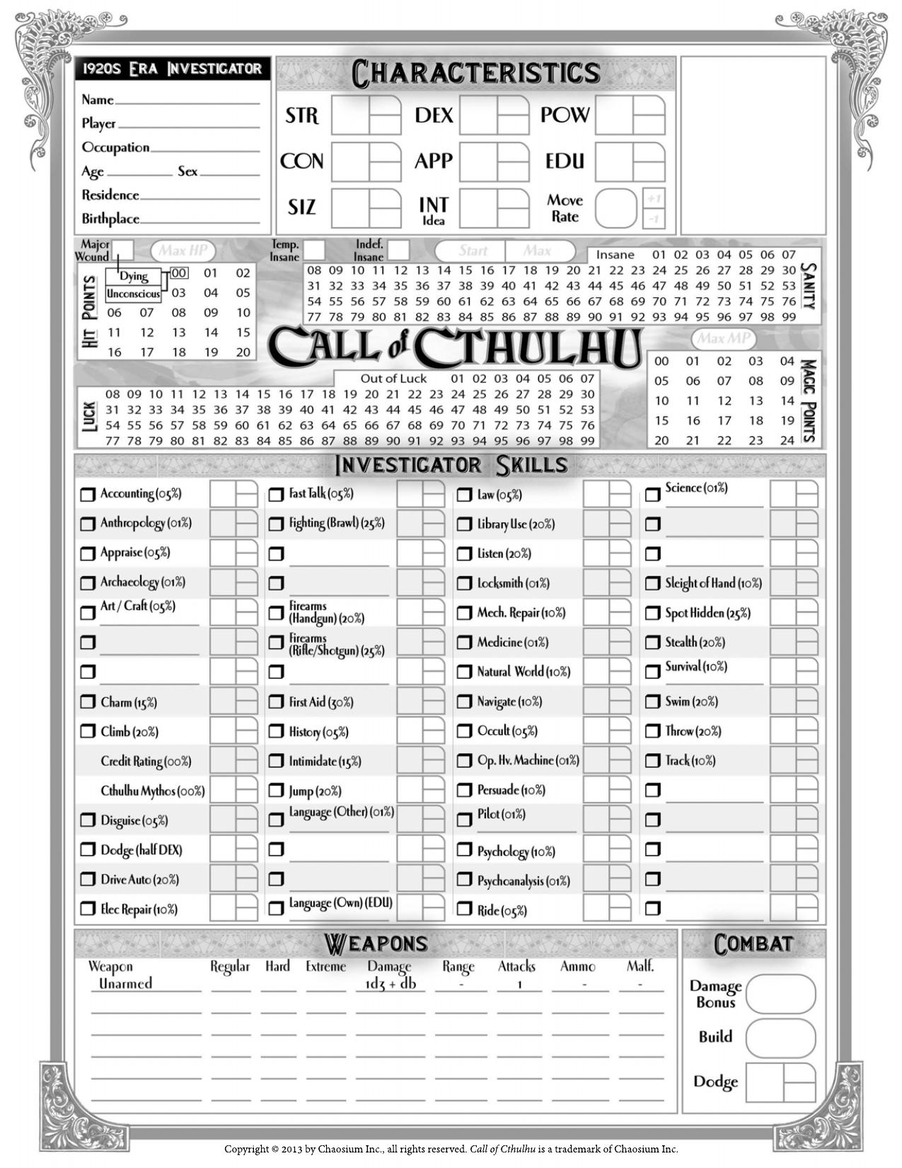 Char Sheet 1920s - letter - Front 7a