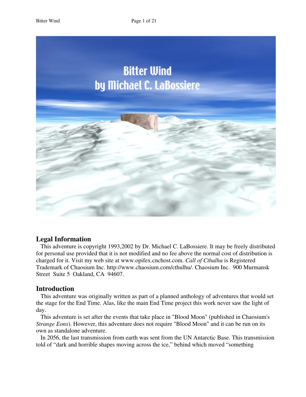 Bitter Wind