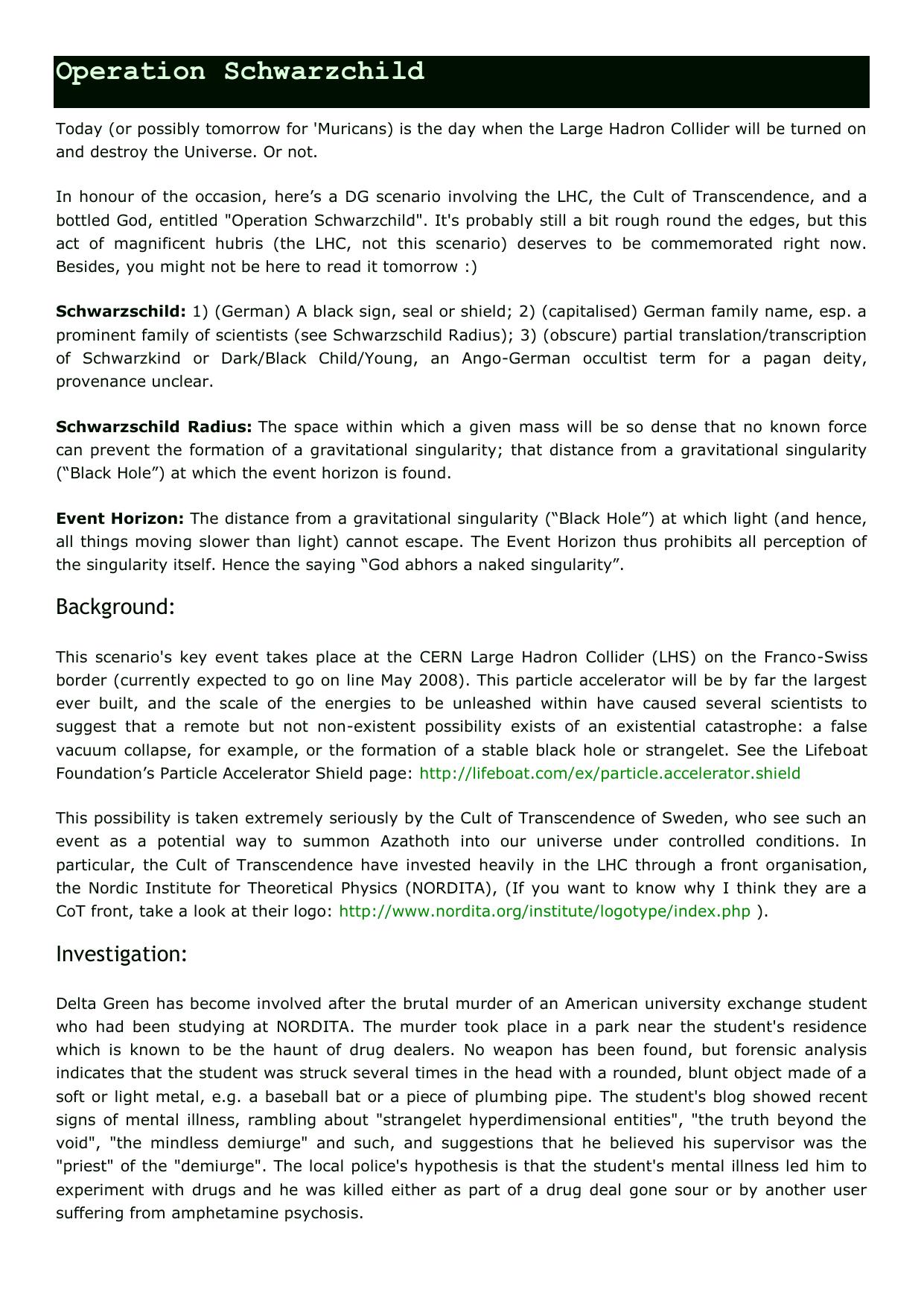 CoC - Delta Green - Adv