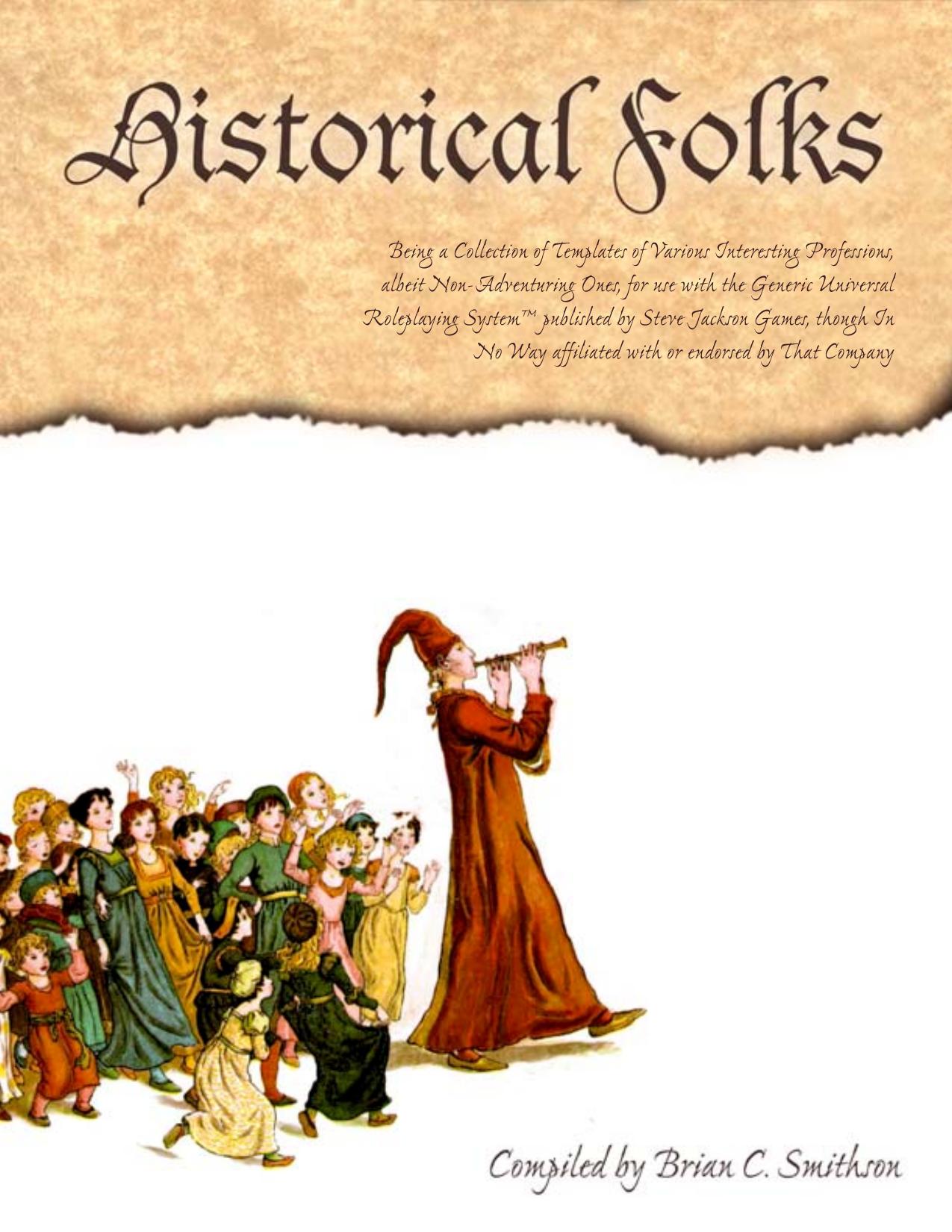 GURPS - Historical Folks